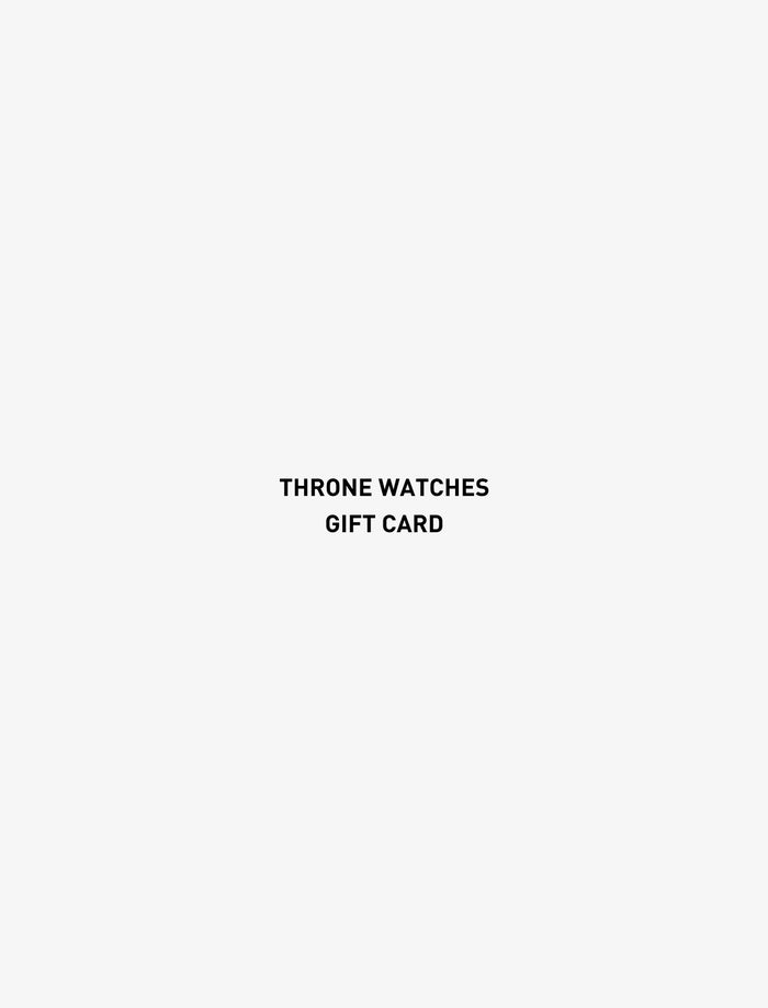 Throne Gift Card by Throne Watches